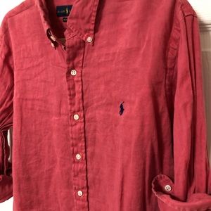 Men’s Pink Ralph Lauren Button-Down